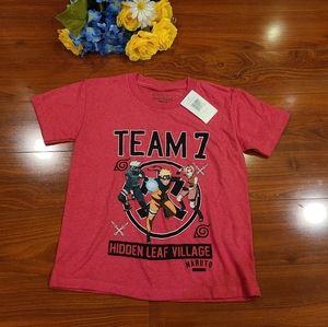 Naruto Boys Red Tshirt Size Medium